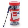 Cello Finegrip Ball Pen (25 Pens Jar - Blue) | Comfortable & Smooth Writing Ball Pens Geltech Fun Glitter Gel Pen (Pack Of 10 Pens In Multicolour Ink) | Glitter Gel Pens For Art Lo