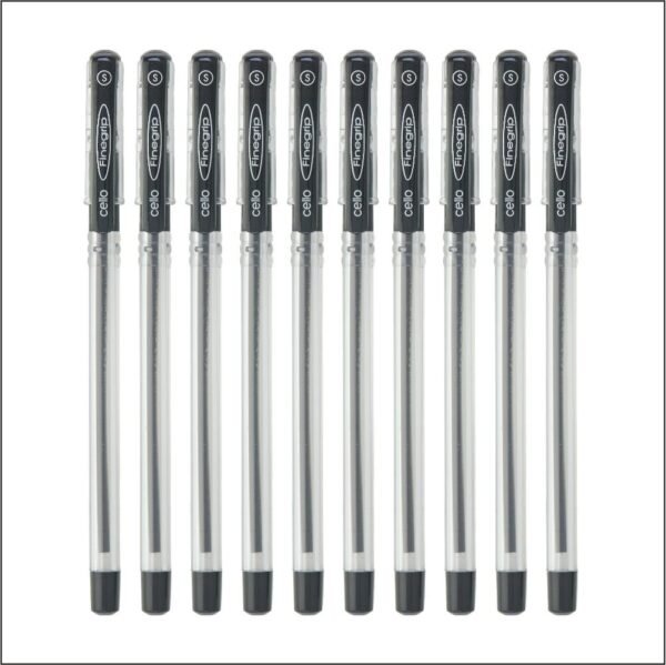 Cello Finegrip Ballpen - Pack of 250 (Black - Pouch Packing)
