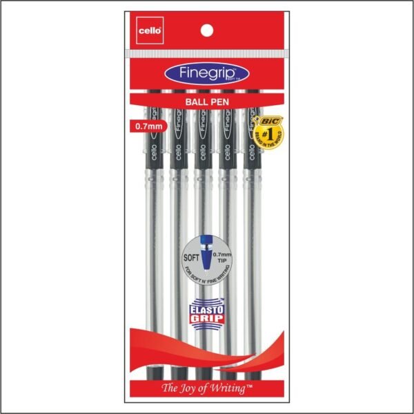 Cello Finegrip Ballpen - Pack of 250 (Black - Pouch Packing) - Image 3
