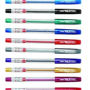 Alternative view of Cello Geltech Fun Glitter Gel Pen - Pack of 10 (Multicolor) ColourUp Wax Crayon Jumbo - 12 Shades