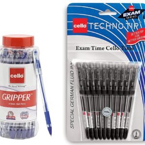 Alternative view of Cello Gripper Ball Pen | Jar of 25 | Blue Ball Pens Technotip Ball Pen Set (Pack of 10 pens - Black)