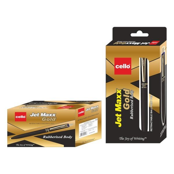 Cello Jet Maxx Gold Ball Pen - Pack of 6 (Blue) - Image 5