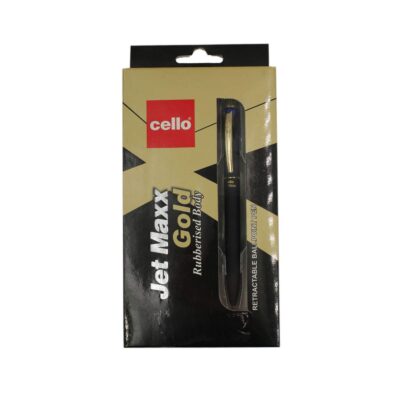 Cello Jet Maxx Gold Rubberised Body Retractable Ball Point …