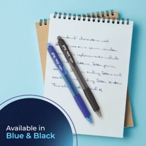 Cello Jetta Ball pens | 3 blue, 2 black pens|Jumbo refill ball pen| Retractable ball pen set for students | Ballpen pack
