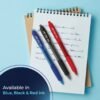 Cello Jetta Gel Pens Set | 2 Blue, 2 Black, 1 Red | Jumbo Refill Ball | Retractable for Students