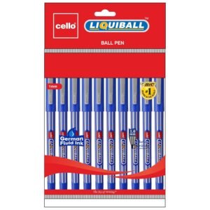 Cello Liquiball Ball Pen - Pack of 10 (Blue)-