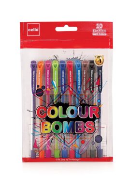Cello Maxriter Ball Pen Set (Pack Of 10 Pens - Black)| Ligh…