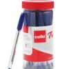 Cello Maxriter Ball Pen Set (Pack Of 10 Pens - Black)| Lightweight Ball Pens For Pressure Free & Fin Trimate Ball Pen (25 Pens Jar - Blue) | Ball Pen Set With Comfortable Writing Experience