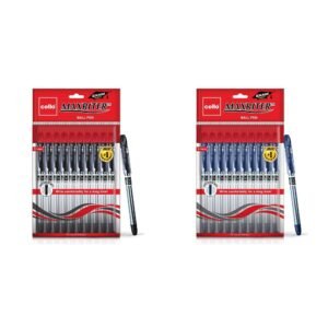 Alternative view of Cello Maxriter Ball Pen Set(Pack Of 10 Pens-Black)| Lightweight Ball Pens For Pressure Free & Fin Maxriter Ball Pen Set(Pack Of 10 Pens-Blue)| Lightweight Ball Pens For Pressure Free & Fin