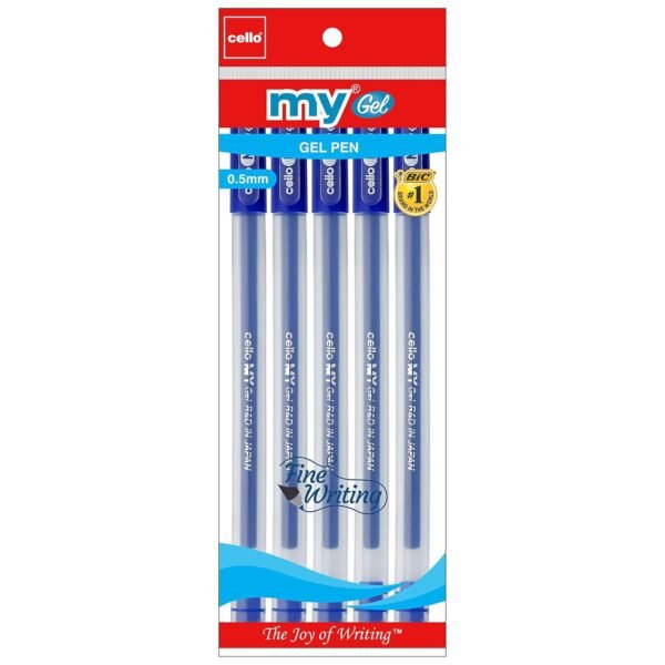 Cello My Gel Pen - Pack of 100 (Blue) - Image 2