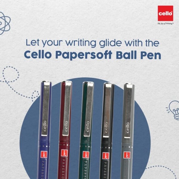 Cello Papersoft Ball Pen - (Blue) - Image 5
