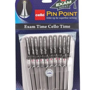 Cello Pinpoint Ball Pen- Black (Pack of 10)