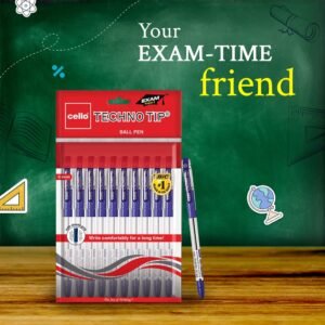 Cello Pinpoint Ballpoint Pens, Blue - Pack of 10