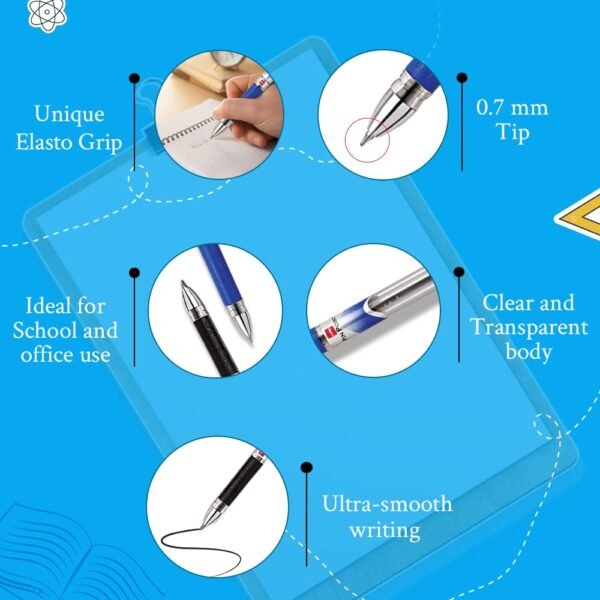 Cello Pinpoint Ballpoint Pens, Blue - Pack of 10 - Image 5
