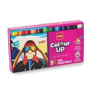 Alternative view of Cello - Pinpoint Blue Ball Pens, Set of 10 | Best for Students & Colourup Oil Pastels-12 Shades|Bright Colours For Kids|Non-Toxic Colouring Range|Adventure Themed Pack Ideal For Gifting|Multicolor