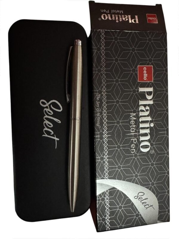 Cello Platino Stainless Steel ball Pen (gold body)