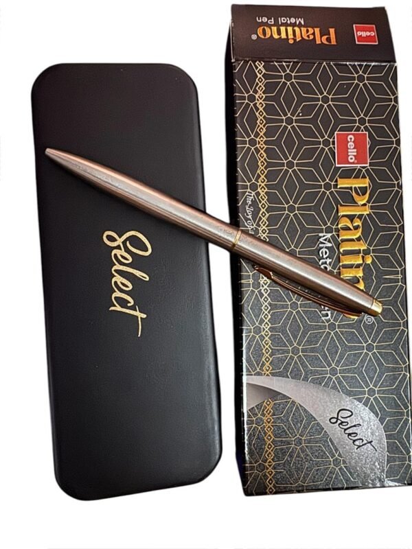 Cello Platino Stainless Steel ball Pen (gold body) - Image 2