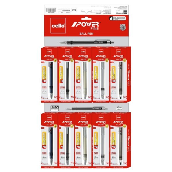 Cello Power Ball Pen - Pack of 20 (Blue) - Image 3