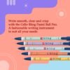 Cello Power Line Highlighter - Pack of 10 (Multicolor) Bling Pastel Ball Pens (25 Pens Jar - Blue)