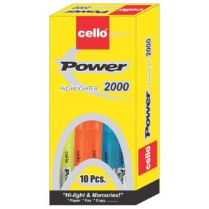 Alternative view of Cello Power Line Highlighter - Pack of 10 (Multicolor) Colour Bombs coloured ink Gel pens - Pack of 10 (Assorted)