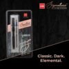 Cello Signature Carbon Ball Pen + Refill Pack | Blue Ink | 1 Ball Pen + 1 Refill | Matte Black Finish | Premium Metal Pen for Gift | Stylish Corporate & New Year Gifts for Men & Women