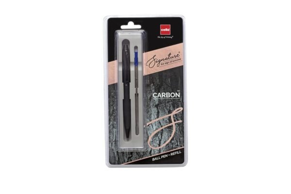 Cello Signature Carbon + Refill Pack Signature Ethos Ball Pen - Image 3