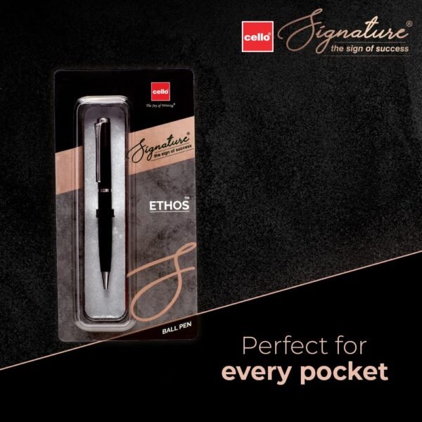 Cello Signature Carbon + Refill Pack Signature Ethos Ball Pen - Image 7