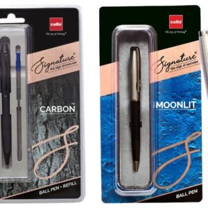 Alternative view of Cello Signature Carbon + Refill Pack Signature Moonlit Ball Pen