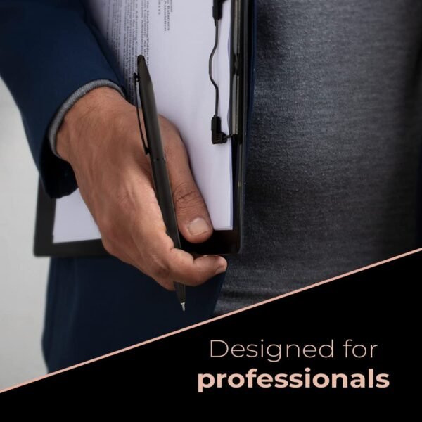 Cello Signature Carbon Slim Ball Pen + Refill Pack | Blue Ink | 1 Ball Pen + 1 Refill | Matte Black Finish | Premium Metal Pen for Gift | Stylish Corporate & New Year Gifts for Men & Women - Image 6