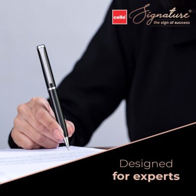 Cello Signature Ethos Ball Pen | Blue Ink | 1 Ball Pen | Tw…