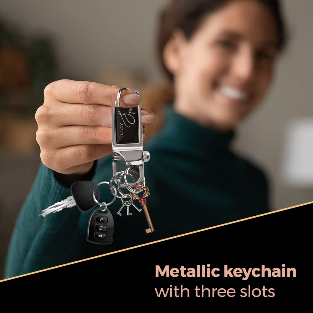 Cello Signature Executive Gift Set | Blue Ink | 1 Ball Pen + 1 Metal Keychain + 1 RFID Protected Wallet | Black Finish Pen | Premium Metal Pens | Stylish Gifts for Men | Corporate Gifting - Image 3