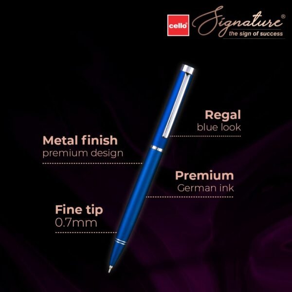 Cello Signature Indulge Ball Pen Technotip Ball Pen Set (Pack of 10 pens - Black) - Image 3