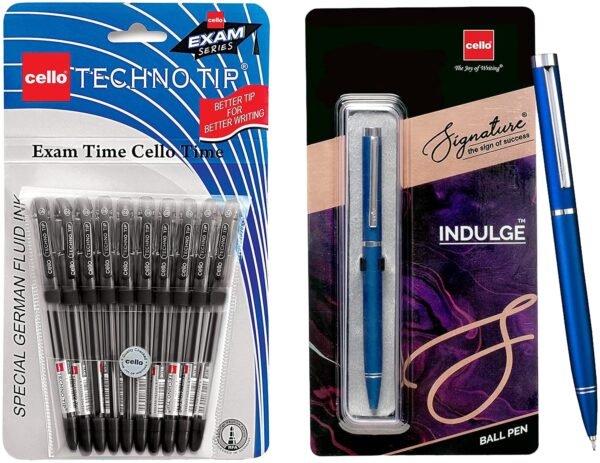 Cello Signature Indulge Ball Pen Technotip Ball Pen Set (Pack of 10 pens - Black) - Image 7
