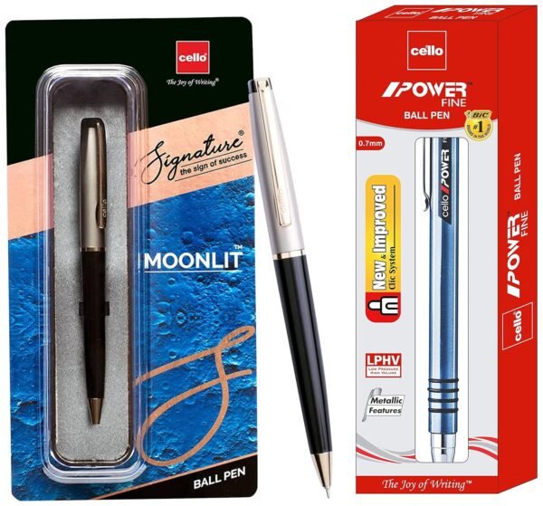 Cello Signature Moonlit Ball Pen | Blue Ball Pen | Pack of 10 (Blue) - Image 2
