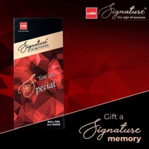 Alternative view of Cello Signature Pen Gift Set | Blue Ink | Pack Of 1 Rudraksha Pearl Bracelet & 1 Ball Pen | Gun Metal Finish | Premium Metal Pens for Office Use | Corporate Gifting | Stylish Gifts for Bhai Dooj