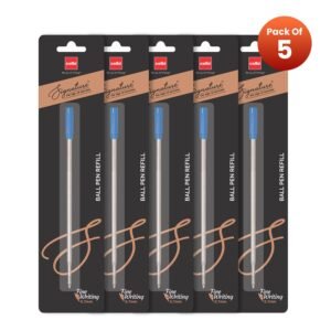 Alternative view of Cello Signature Series 0.7mm Ball Pen Refill | Smooth Ink Flow System | Fits All Signature Series Ball Pens | Blue Ink, Pack of 5