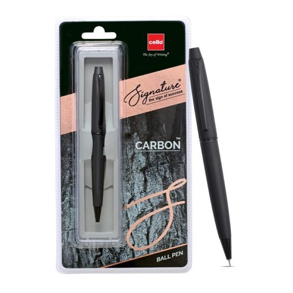Cello Signature Series Carbon Ball Pen & Roller Pen Combo | Ideal For Corporate & Festive Gifting | Blue Ink, Pack of 1 - Image 4