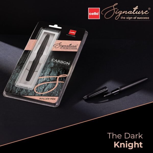 Cello Signature Series Carbon Ball Pen & Roller Pen Combo | Ideal For Corporate & Festive Gifting | Blue Ink, Pack of 1 - Image 8