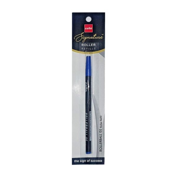 Cello Signature Series Carbon Roller Pen with Roller Pen Refill Combo | Ideal For Corporate & Festive Gifting | Blue Ink, Pack of 1 - Image 3
