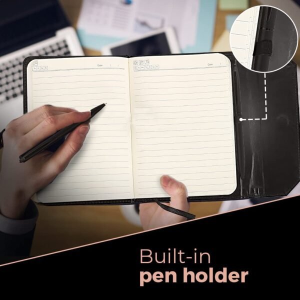 Cello Signature Supreme Gift Set | Blue Ink | 1 Ball Pen + 1 Magnetic Lock Journal | Matte Finish | Premium Metal Pen for Gift | Stylish Corporate & New Year Gifts for Men & Women - Image 3