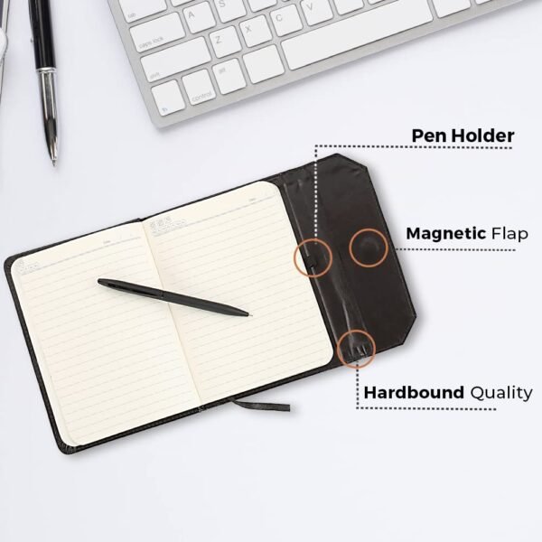Cello Signature Supreme Gift Set | Blue Ink | 1 Ball Pen + 1 Magnetic Lock Journal | Matte Finish | Premium Metal Pen for Gift | Stylish Corporate & New Year Gifts for Men & Women - Image 6