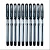 Cello Streak Ball Pen | Blue and Black Ball Pens | Pack of 10 Ball Pens Pinpoint Ball Pen- Black (Pack of 10)