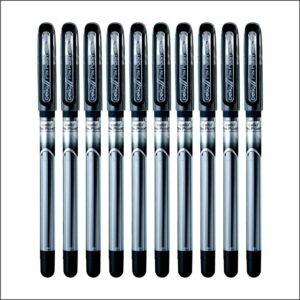Cello Streak Ball Pen | Blue and Black Ball Pens | Pack of 10 Ball Pens Pinpoint Ball Pen- Black (Pack of 10)