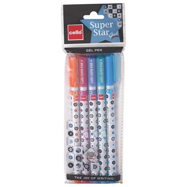 Cello Super Star Gel Pen - Pack of 100 (Blue) - Image 3