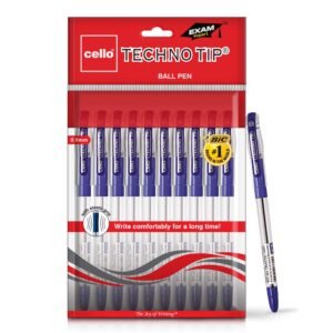 Alternative view of Cello Technotip Ball Pen Set | Pack of 10 | Blue Ball Pens | Lightweight Ball Pens for Pressure Free and Fine Writing | Pens with Comfortable Grip | For School and Office Use | Cello Pens