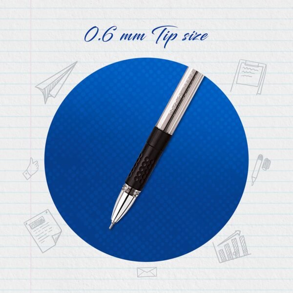 Cello Technotip Ball Pen Set (Pack of 10 pens - Black) | Lightweight ball pens for pressure free & fine writing | Exam pens with grip - Image 3