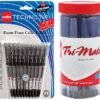 Cello Trimate Ball Pen Set - Pack of 25 (Blue) Technotip Ball Pen Set (Pack of 10 pens - Black)