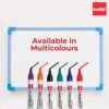 Cello Whitemate Whiteboard BoldMarkers | Set of 6 | Assorted Ink Colours | Whiteboard Marker with Easily Erasable Ink | Refillable Whiteboard Markers Markers