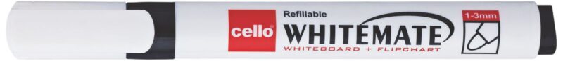Cello Whitemate Whiteboard Marker - Pack of 10 (Black)