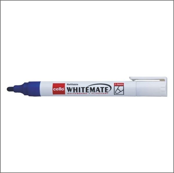 Cello Whitemate Whiteboard Marker Set - Count of 10 (Blue)-